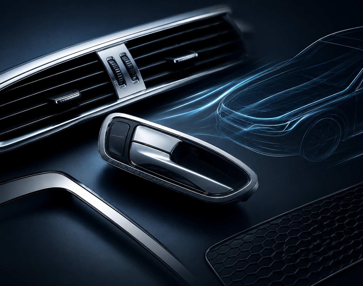 PVD-coated automotive interior and exterior trim applications