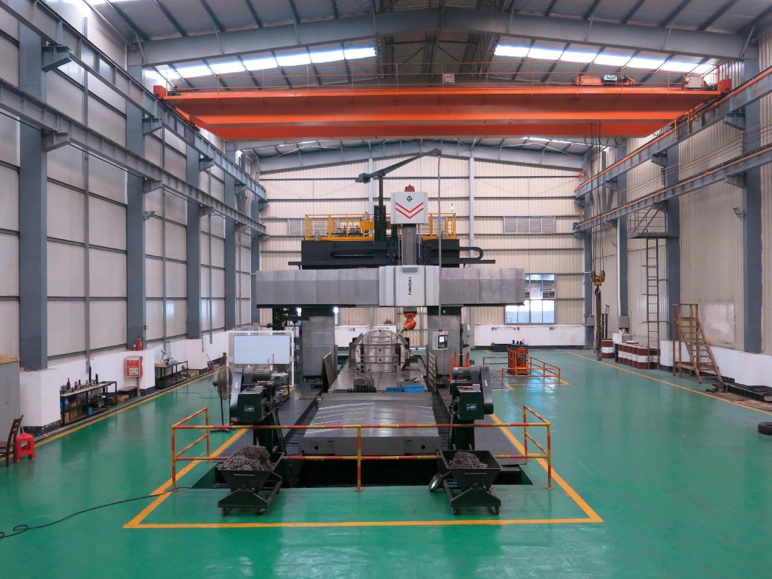 Large CNC machining workshop